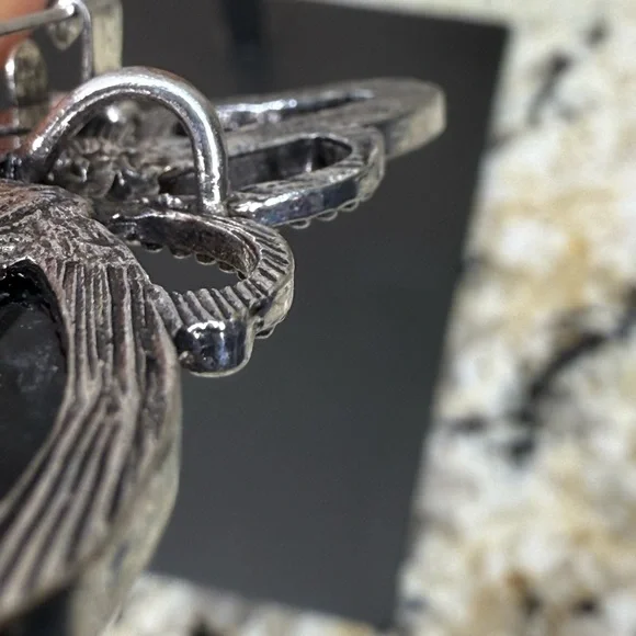 Vintage Colorful Butterfly Mother of Pearl and Brooch or Pendant - Picture 6 of 6